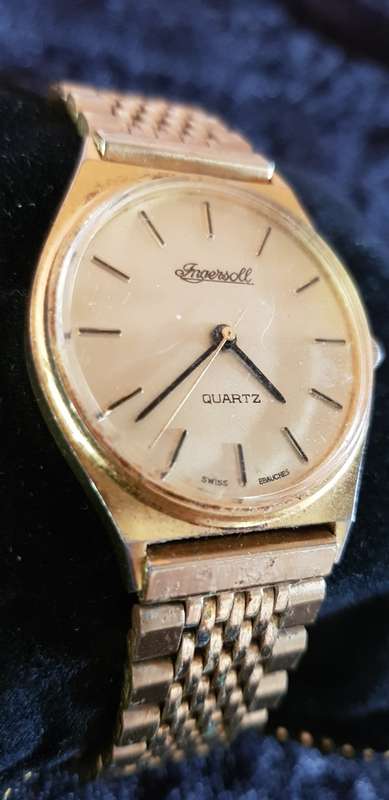VINTAGE INGERSOLL SWISS EBAUCHES MEN'S WATCH FOR REPAIR/SERVICE/BATTERY