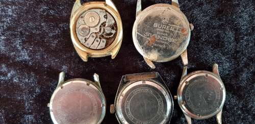 VINTAGE BUREN MEN'S WATCHES FOR REPAIR OR SPARES- HIGHEST BID TAKES ALL