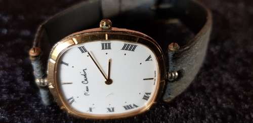 VINTAGE 80's GENT'S PIERRE CARDIN CHROMACHRON WATCH RUNNING AND KEEPING TIME WELL