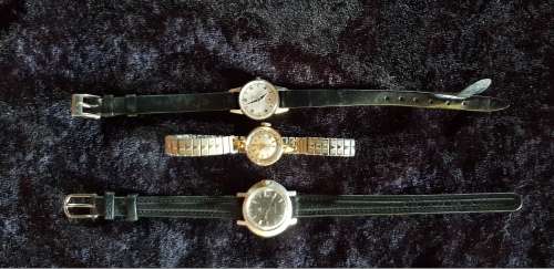 3 LADIES WATCHES FOR REPAIR- EBEL, OMEGA, MOVADO
