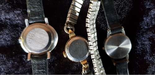 3 LADIES WATCHES FOR REPAIR- EBEL, OMEGA, MOVADO