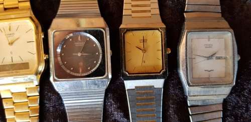6 QUARTZ MEN'S WATCHES FOR REPAIR/SERVICE-ORIENT,CITIZEN,CASIO ETC ALL TO HIGHEST BIDDER