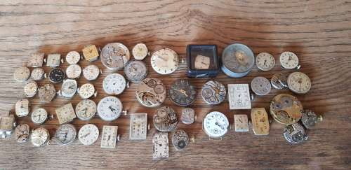 WATCHMAKERS LOT- VINTAGE MECHANICAL MOVEMENTS