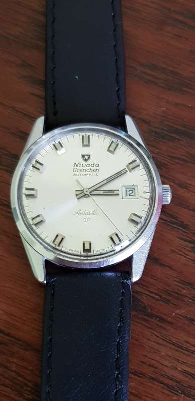 VINTAGE NIVADA GRENCHEN AUTOMATIC ANTARCTIC 3P