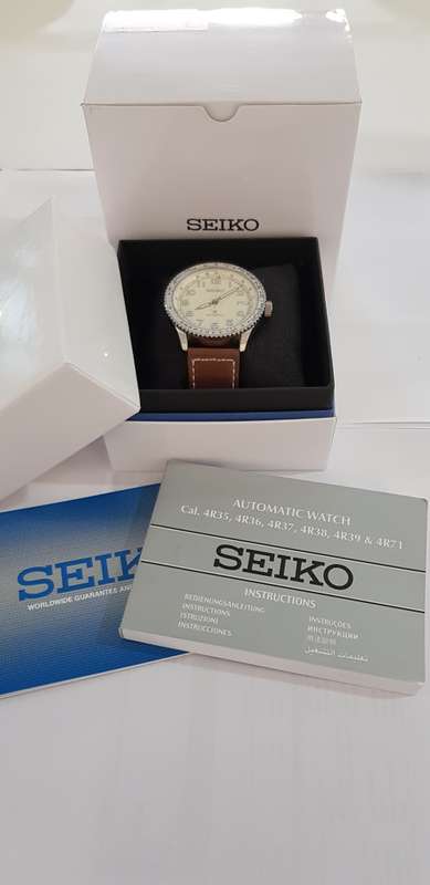 SEIKO Prospex SKY Aviator Automatic Pilot Watch- Full Box and cards