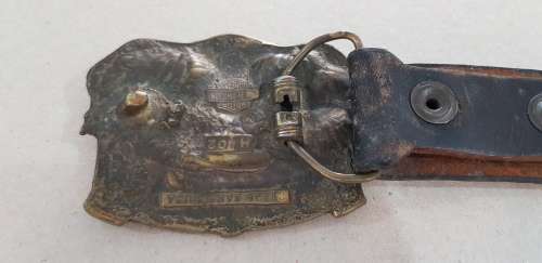 VINTAGE HARLEY DAVIDSON LEATHER BELT WITH BUCKLE