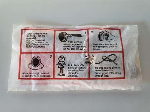 VINTAGE RUSSELL YOYO TOURNAMENT STRINGS X3 IN ORIGINAL PACKAGING