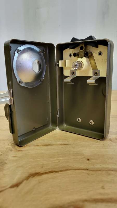Vintage Swiss ELVES Military Morse Code Lantern- RARE