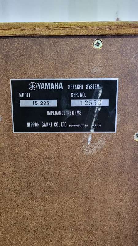 Yamaha Speakers Model: IS-22S Made in Japan