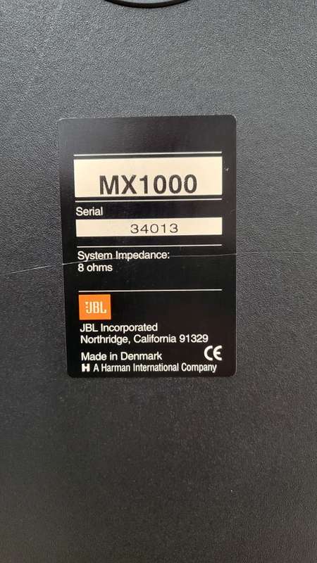 JBL MX1000 Floorstanding Speakers- Awesome sound