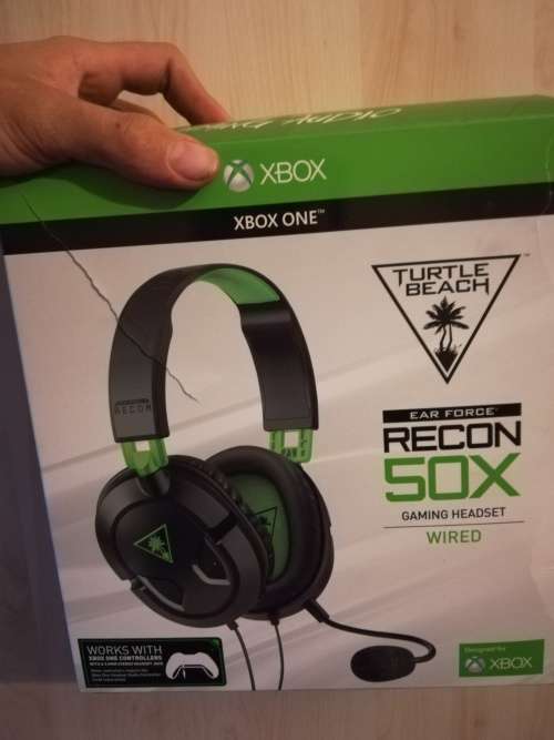 Xbox one, 2 controllers, 8 games & turtle beach x50 recon headset