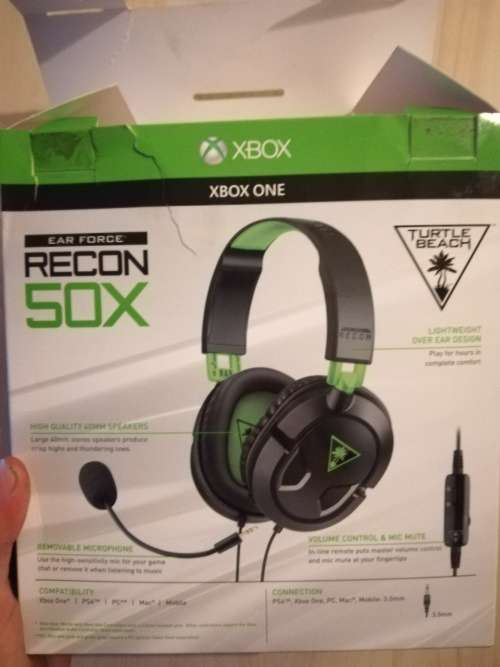 Xbox one, 2 controllers, 8 games & turtle beach x50 recon headset