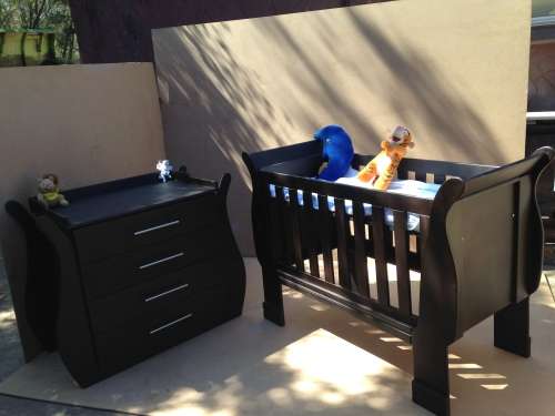 Sleigh Cot and Compactum Combo Sur 10