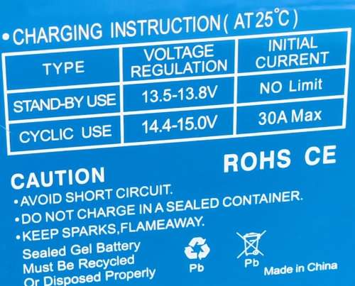 4 x Deep Cycle Gel Battery 12V 100AH AFRISTAR ASG100-12