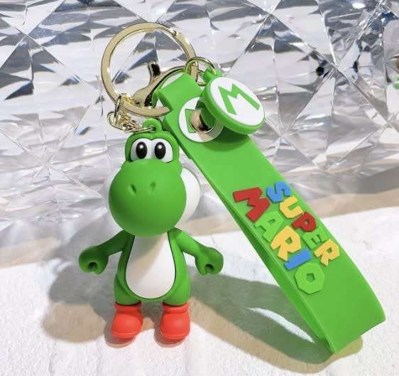 Mario Schoolbag Tag & Keyholder - Super Mario-Yoshi- Figurine