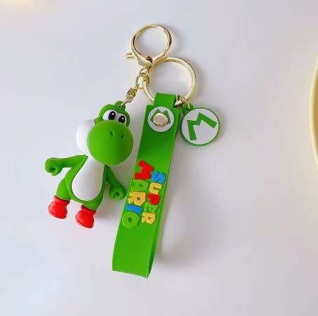 Mario Schoolbag Tag & Keyholder - Super Mario-Yoshi- Figurine