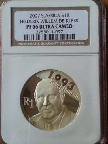 PF66 ULTRA CAMEO F.W.DE KLERK
