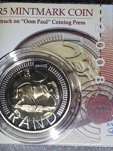 2008 SOUTHAFRICAN MINTMARK COINS WITH CERT ### STRUCKED ON OOM PAUL PRESS RARE FIND