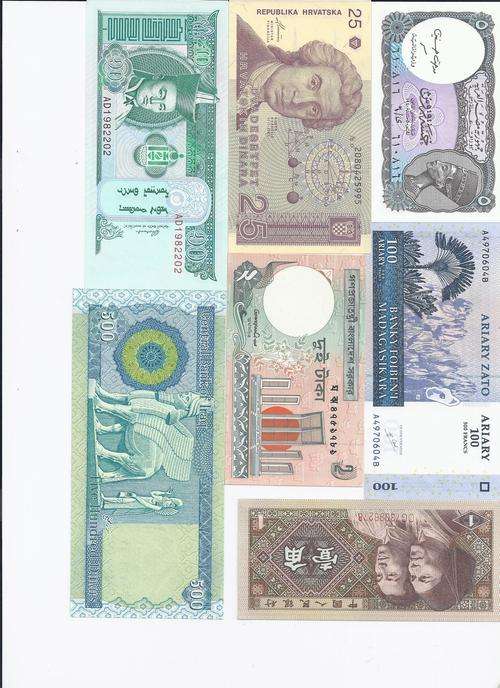 20 X INTERNATIONAL BANK NOTES UC FREE SHIPPING RD