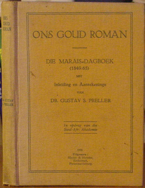 Ons Goud Roman - deur  PRELLER  G  S