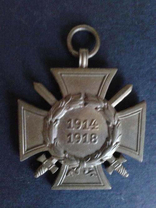 THE HONOUR CROSS OF WW1 1914 TO 1918 (HINDENBURG CROSS)