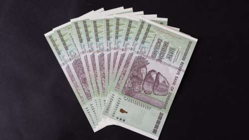 Zimbabwe 10x50 Trillion Dollar Banknotes Uncirculated