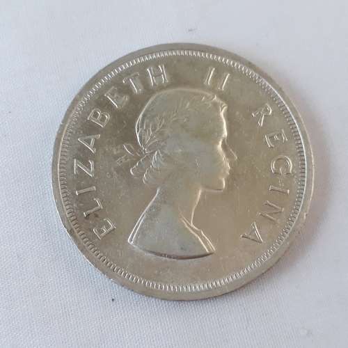 5 south africa five shilling coins 1952,1955,1956,1958,1960,