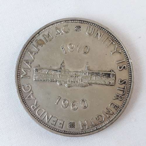 5 south africa five shilling coins 1952,1955,1956,1958,1960,