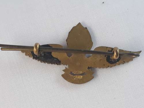 South African Army Observation Post Flight Mess Dress Wings (rare)