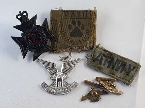Rhodesia Badges and cufflinks,Selous scouts,P.A.T.U etc