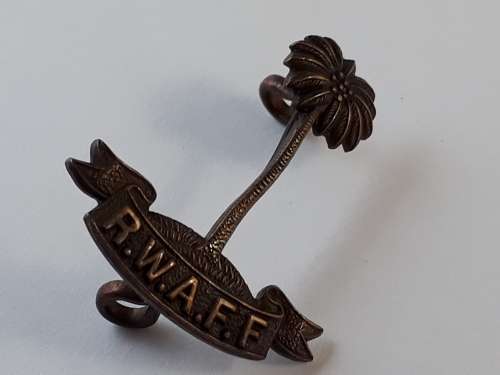 R.W.A.F.F. (ROYAL WEST AFRICA FRONTIER FIELD BADGE)