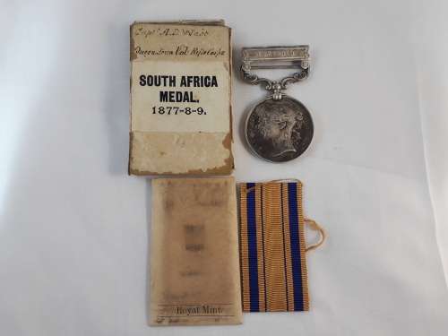 SOUTH AFRICA MEDAL 1879-78-79 bar ZULU WAR