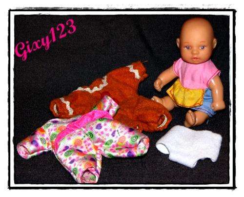 Cute mini baby doll with extras