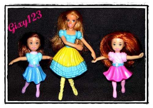 3 x McDonald's Barbie & the 12 Dancing Princesses dolls