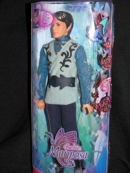 BNIB Barbie Mariposa Ken Prince doll made by Mattel