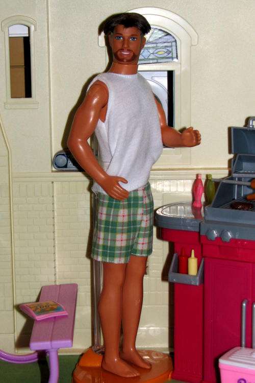 Shaving Fun Ken doll made by Mattel