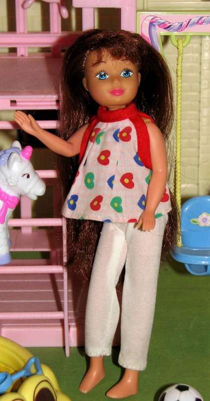 Stacie-sized (Barbie's sister) doll made by Kid Kore