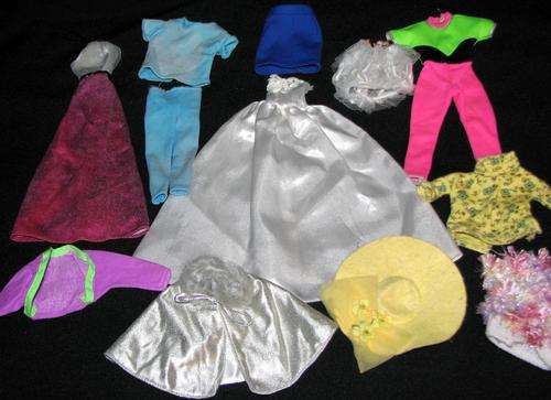 Barbie large clothing lot