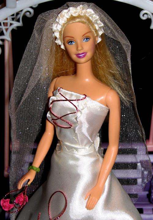 Bridal Barbie doll made by Mattel