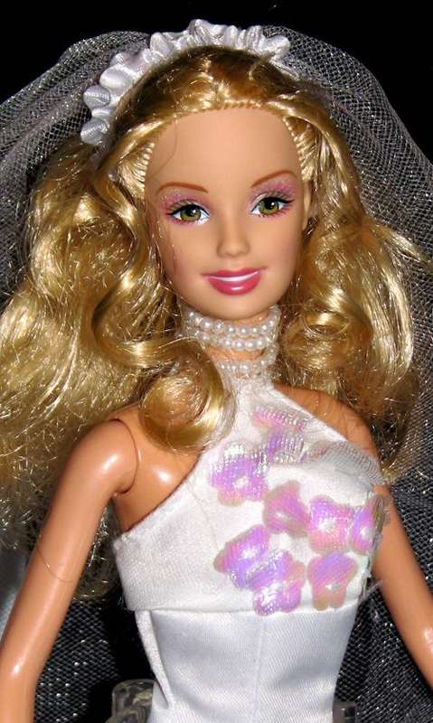 Bridal Barbie doll made by Mattel