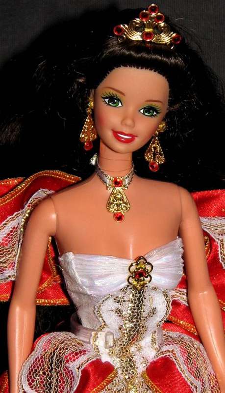 Happy Holidays Barbie doll made by Mattel