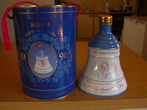 Bell Whiskey Queens Mothers 90th Birthday 1990  Very collectable. Sealed