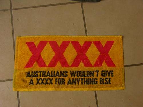 Bar towels - Very collectable - looks lovely on your bar top Castlemaine XXXX Lager Rare
