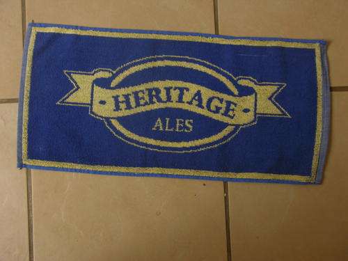 Bar towel -looks lovely on your bar top - very collectable -Heritage Ales