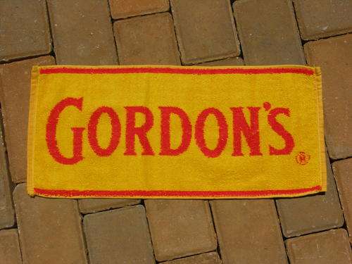 Bar towel - looks great on your bar top  -  Gordon's Gin -  Very Rare