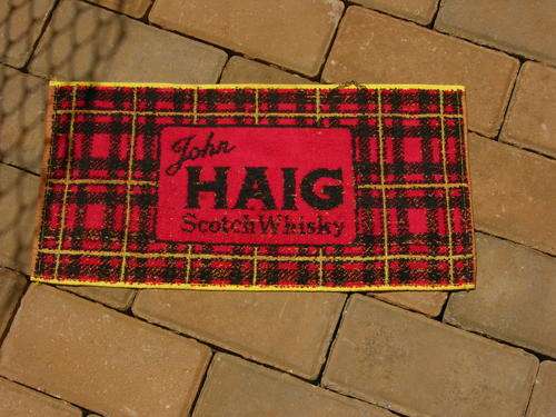 Bar towel - looks great on your bar Very rare - Haig Whiskey