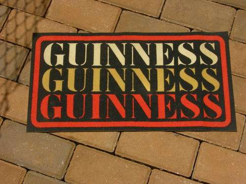 Felt mat from 60/70's- looks great on your bar Ultra rare - Guinness Guinness Guinness