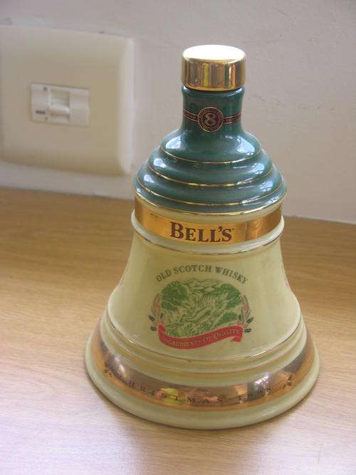 Bells Whiskey Empty decanter - Christmas 1998  Rare
