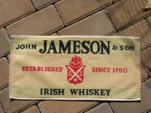 Bar towel - Looks great on your bar top.Jameson Irish Whiskey New - Rare and  very collectable