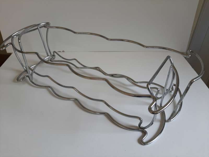 9 BOTTLE WINE RACK ( STEEL )